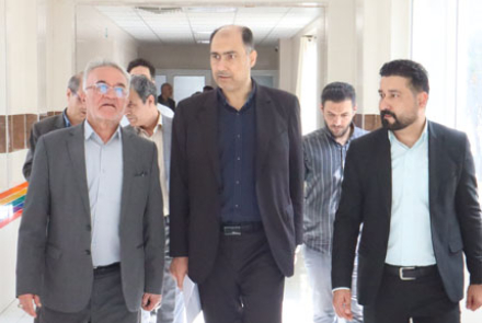 بازدید دکتر عبدلی نماینده مردم در مجلس شورای اسلامی از بیمارستان فاطمیه بادرود 