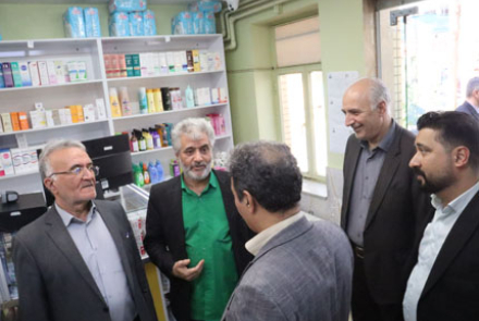 بازدید دکتر عبدلی نماینده مردم در مجلس شورای اسلامی از بیمارستان فاطمیه بادرود 