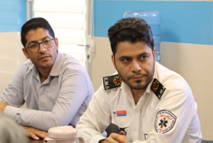 تجلیل از پرسنل 115 شهرستان در بیمارستان فاطمیه بادرود