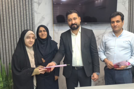 تقدیر از گروه سرود طنین بهشتی