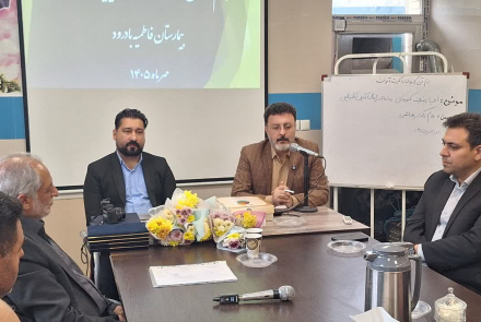 مراسم افتتاح ساختمان انجمن خیرین سلامت در بیمارستان فاطمیه بادرود
