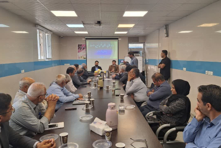 مراسم افتتاح ساختمان انجمن خیرین سلامت در بیمارستان فاطمیه بادرود